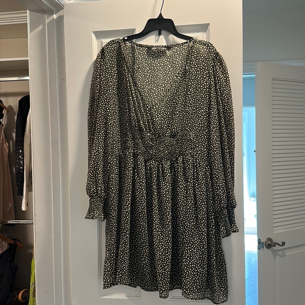 Zara polka dot dress